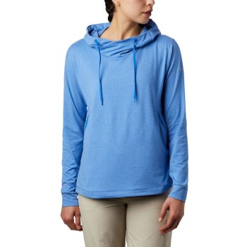 Columbia PFG Slack Water Knit, Sudaderas Con Capucha Azules Para Mujer | 267835-WPM